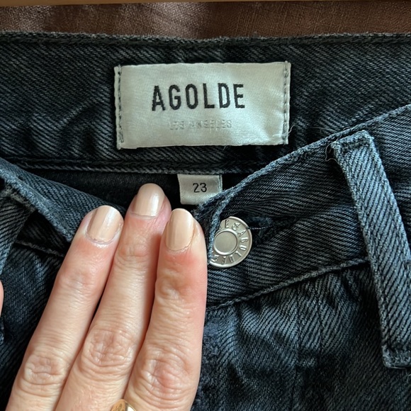 AGolde Riley High Rise Crop - Picture 7 of 7